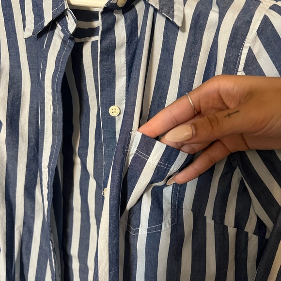 Bold Stripe Button Down Shirt - Picture 3 of 5